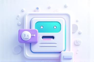 Stilizált chatbot-kártya és ügyfélszolgálatos illusztráció a Válaszadó rendszerek oldalról